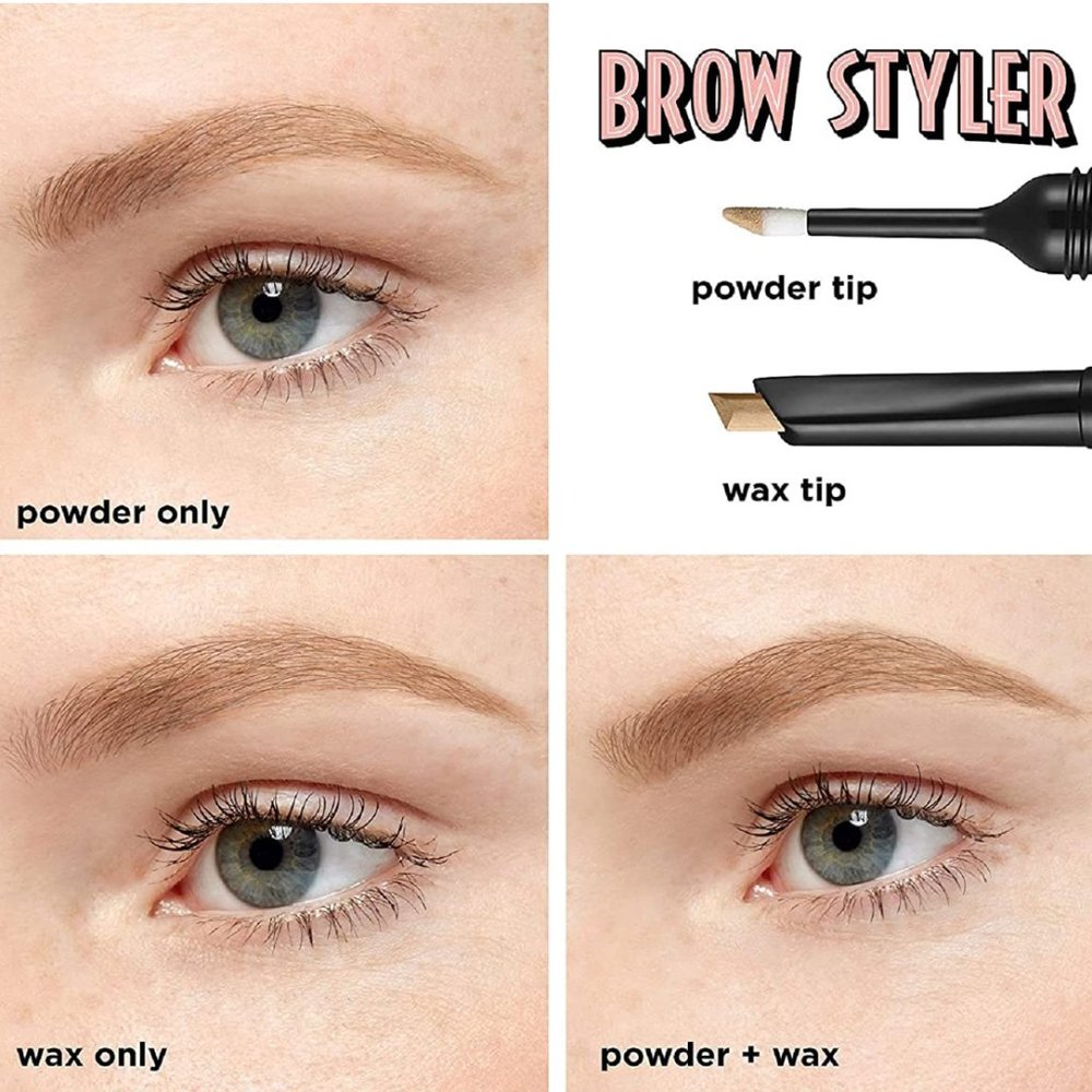 BENEFIT Brow Styler Eyebrow Pencil & Powder Duo Shade #1 Cool Light Blonde NWT - Picture 3 of 5